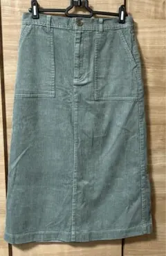 未使用⭐️コーデュロイ　グリーンスカート⭐️