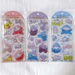サンリオ ウォーターインシール 正規品 キティー シナモロール クロミ3枚セット