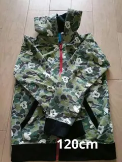 Disney ミッキーマウス 迷彩パーカー 120