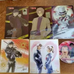 名探偵コナン　怪盗キッド　色紙2枚　3Dカード&3Dマグネット