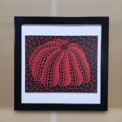 草間彌生 版画作品「南瓜（かぼちゃ）」リトグラフコラージュ 村上隆