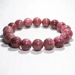 【薔薇色】ロードナイト 大玉 12mm パワーストーン　ブレスレット　1487のサムネイル
