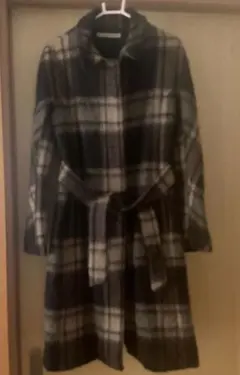 チェック柄　コート