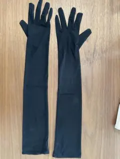 黒いロング手袋のサムネイル