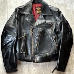 超希少　リアルマッコイズ　HARLEY-DAVIDSON ダブルライダース　馬革のサムネイル