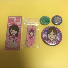 Aya SAYAKA MIYUU 石井杏奈 缶バッチ 羽子板 千社札シール