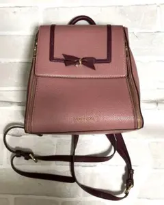 サマンサベガ リボンスクエアリュック ピンク バッグ