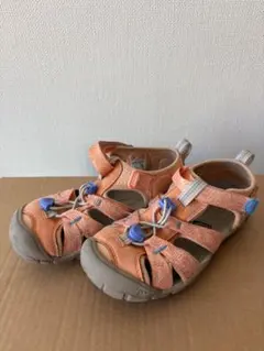 Keen 20cm オレンジ ストラップサンダル