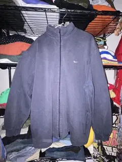 00s Nike ダークグレー ジップアップ トレーナー