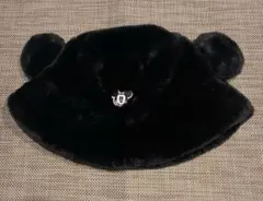 ディズニー リゾート　ミッキー耳付きファンキャップ 黒 58cm