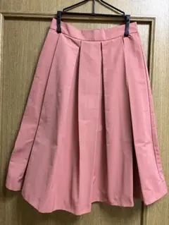 ANAYI アナイ　タフタ　スカート（34）ひざ丈　ピンクのサムネイル