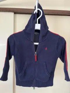 男児100ポロラルフローレンニットパーカー