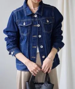 ③トライアングルパレット　デニムジャケット　FREE（未使用）