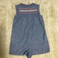 オーバーオール ロンパース デニム