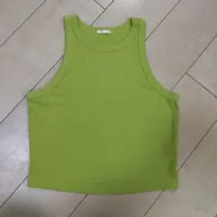 GU アメリカンスリーブタンクトップ　グリーン XL