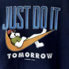 2001 NIKE BIG DOGS tシャツ ネイビー スウォッシュ 2XL