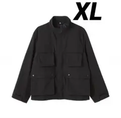 MUJI LABO 紳士　ナイロンワークブルゾン　黒 XL 25秋冬