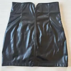 EMODA s カーブウエストミニスカート レザー