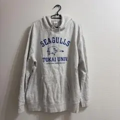東海大学 SEAGULLS パーカー グレー バスケットボールパーカー