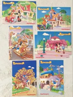東京ディズニーランド　トゥーンタウン　ポストカード　7枚セット
