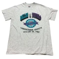 【アメリカ製】90s Hanes ビンテージTシャツ　NFL スーパーボウル　灰のサムネイル