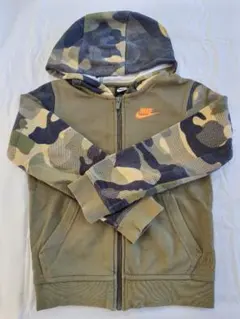 Nike 迷彩柄 フルジップパーカー キッズ XS