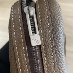 DAKS ブラウンレザー ビジネスバッグ ショルダーストラップ付き
