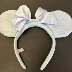 ミッキーマウス耳型カチューシャ 水色