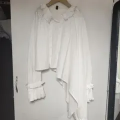 美品❀変形アシンメトリーシャツブラウス