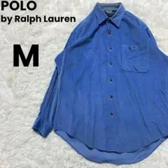 90s　POLO ポロバイラルフローレン　ネルシャツ　コーデュロイ　シャツ