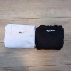 UNIQLO U エアリズムコットンクルーネックTシャツ　長袖 M 2色セット