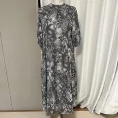【定価16,000円】Vin　プリーツワンピース　グレー　L　ヤマダヤ