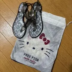 FREE FISH☆フラットサンダル ハローキティデザイン☆Lのサムネイル