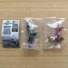 ズートピア2 ゆらゆらつながるマスコット ２種セット [新品未使用]