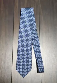 dunhill ネクタイ ネイビー 幾何学模様