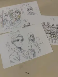 進撃の巨人 映画特典 イラストカード