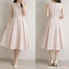 新品未使用✨️定価26400円 組曲 サテンドレス ワンピース ピンクベージュ M
