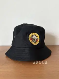 【新品未使用】GUNS•N•ROSES バケットハット ブラック　おまけ付き