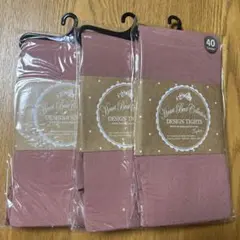 新品⭐️ハートベストコレクション４０デニール タイツ 3足組　ＭーＬ