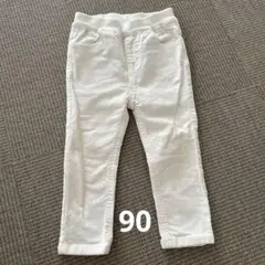 petit main ホワイトコーデュロイパンツ 100cm