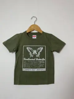 オリジナル昆虫Tシャツ　バタフライカーキ