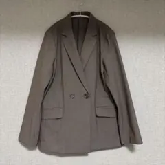 レディスTHE SHOP TK ブラウン テーラードジャケット 二つボタン