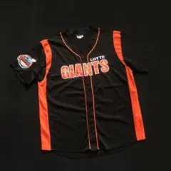 busan Lotte Giants ベースボールシャツ 刺繍ロゴ 韓国プロ野球 KBO Korean Baseball Busan Lotte Giants 2025 Authentic