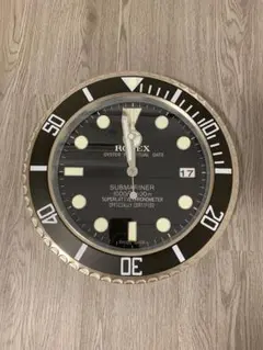 ロレックス ROLEX 掛け時計 サブマリーナブラック【専用出品で500円引き】
