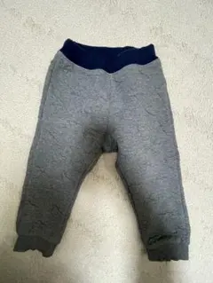 moujonjon 星柄 キルティングパンツ 90グレー