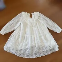 ZARA アイボリー レース ワンピース 110cm