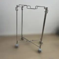 【美品】無印良品 ステンレスワイヤーたためるごみ袋ホルダー キャスター付きのサムネイル