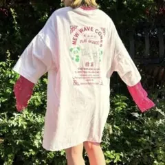 Candy Stripper 麻雀 BIG Tシャツ ワンピースのサムネイル