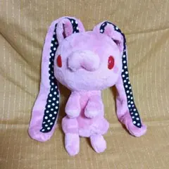 チャックスGP 汎用うさぎぬいぐるみ　やわはだバリエーション(ドット)ピンク