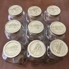 CLASSICO ATLAS MASON ガラス瓶 9個セット